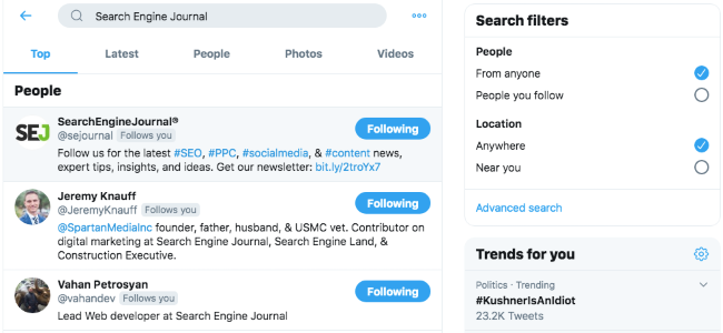 Ảnh chụp màn hình 'Tạp chí Công cụ Tìm kiếm', Search Engine Twitter, tháng 8/2021