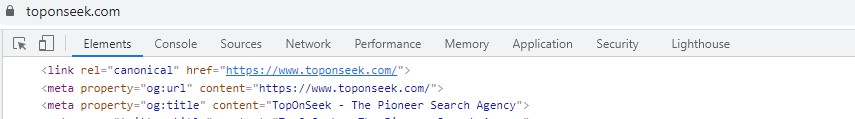 Canonical URL tự tham chiếu trong trang chủ