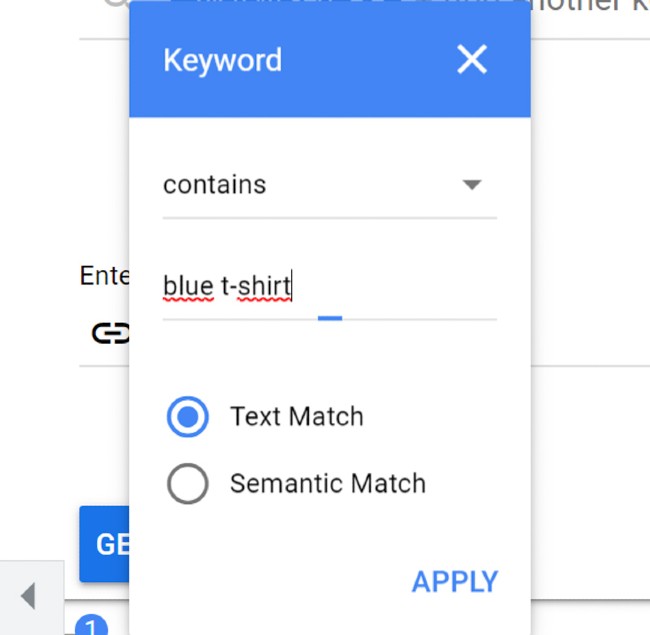 Sử dụng Add Filter của Google Keyword Planner