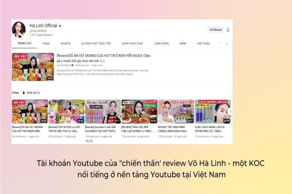 Tiếp thị KOC trên nền tảng Youtube