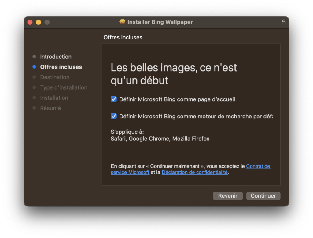 Bing Wallpaper được Microsoft cài đặt cho người dùng macOS