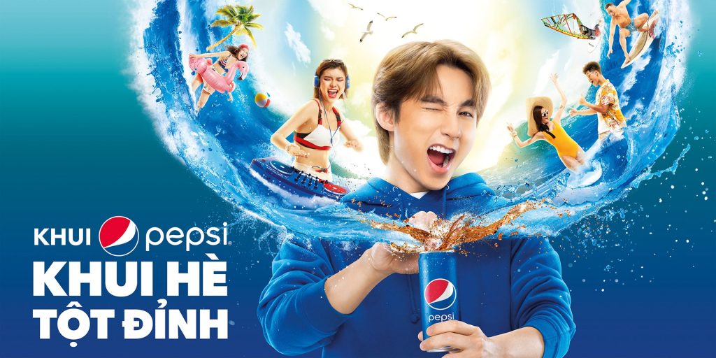 Key visual trong Key visual của Pepsi "Khui Pepsi - khui hè tột đỉnh"