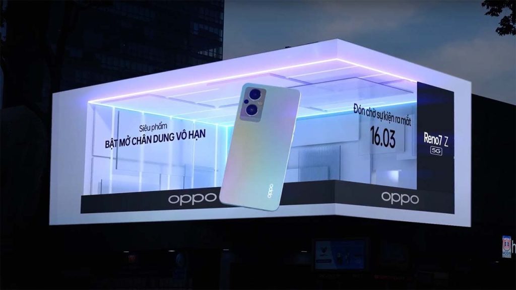 Video 3D quảng cáo dòng Oppo Reno7 Z 5G 2022