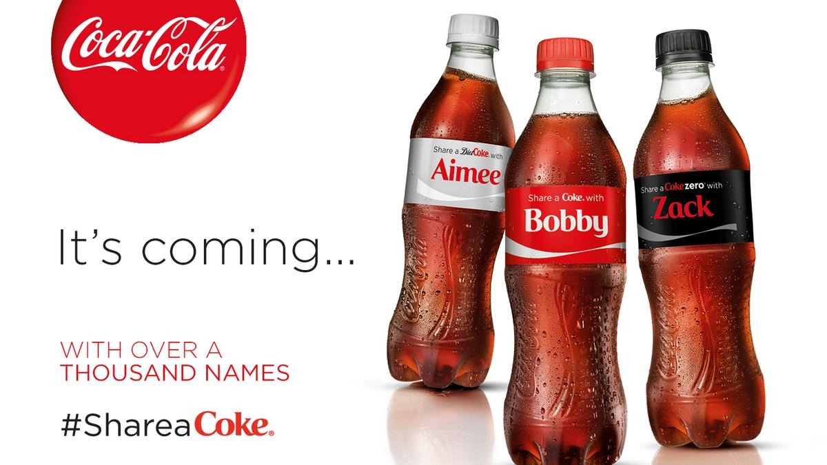 Chiến dịch Share a Coke giúp Brand Equity của thương hiệu Coca-Cola