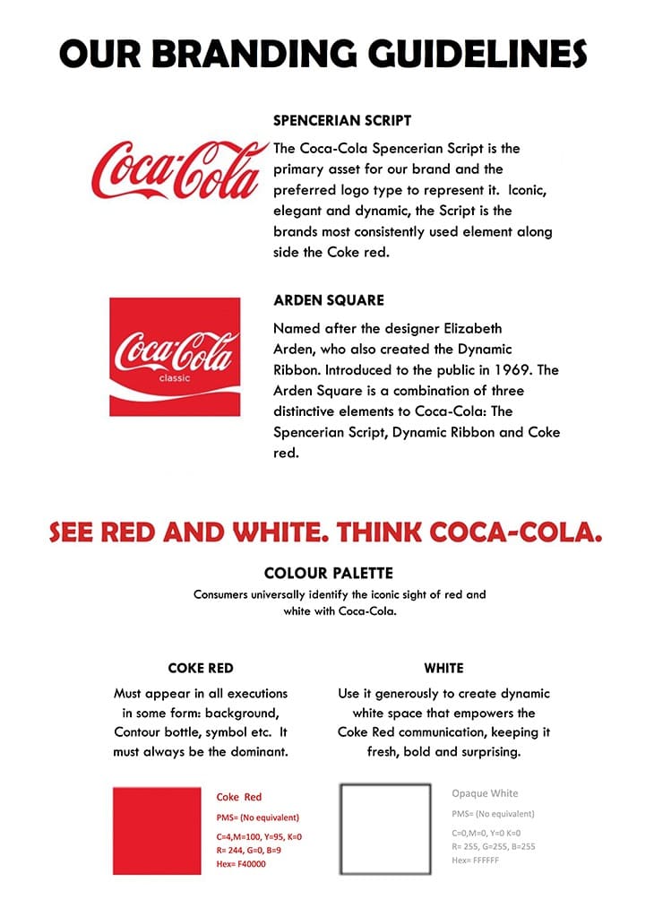 Coca-Cola brand guideline