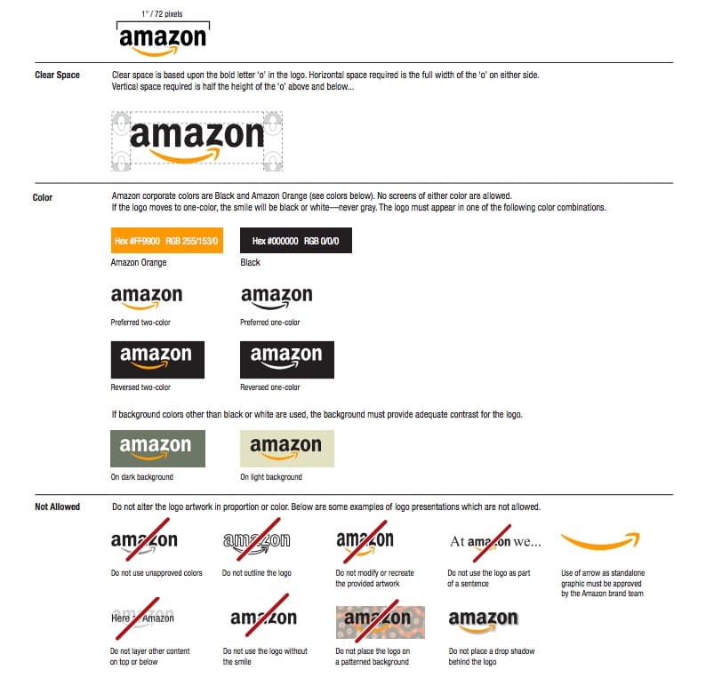 Amazon brand guideline