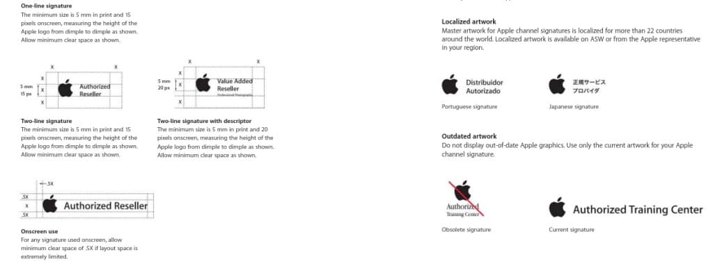 Apple brand guideline