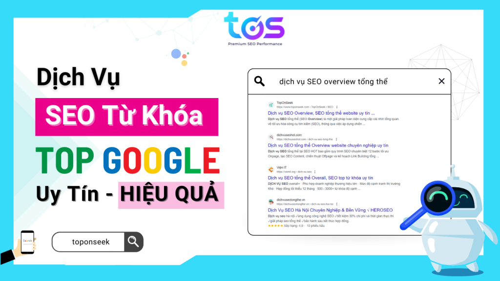 Dịch vụ SEO từ khóa Top 1 Google Uy Tín, Hiệu Quả Nhất