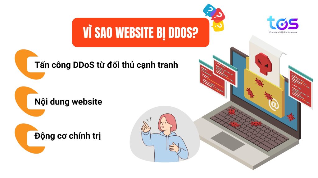 lý do website bị DDoS là gì