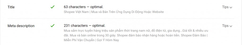 Tối ưu meta title, meta description