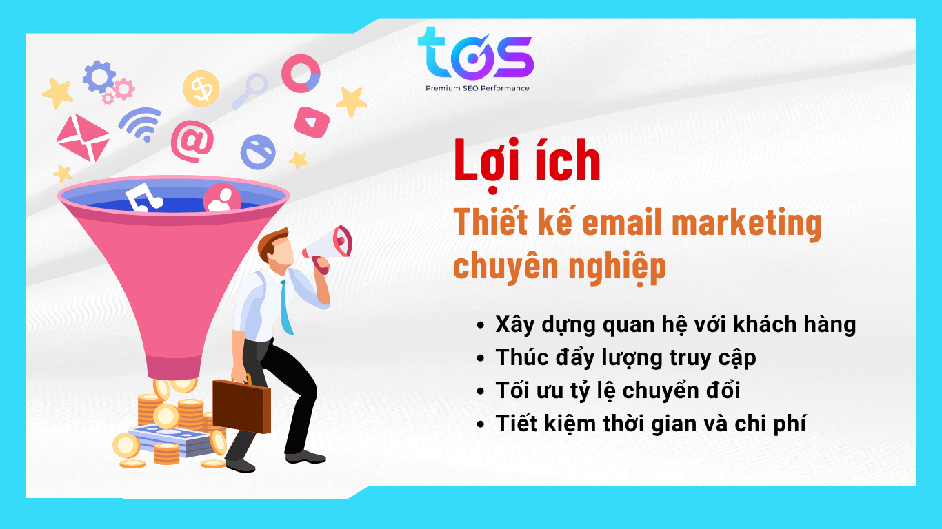 Thiết kế email marketing chuyên nghiệp mang đến nhiều lợi ích
