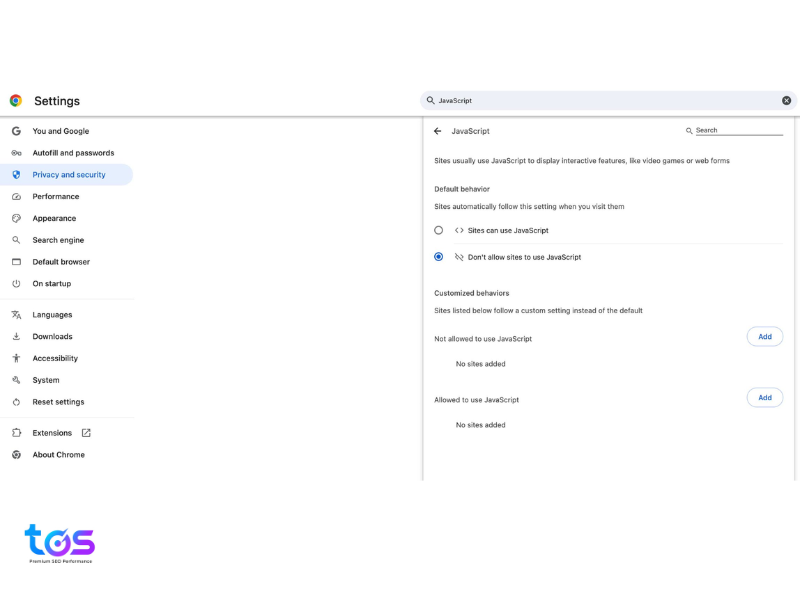 Cách cho phép hiện thị JavaScript