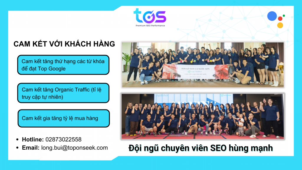 dịch vụ seo mũ trắng tại tos cam kết với khách hàng