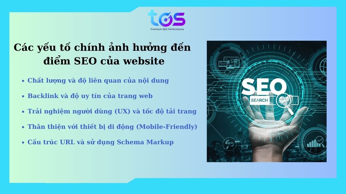 5 yếu tố ảnh hưởng đến điểm SEO