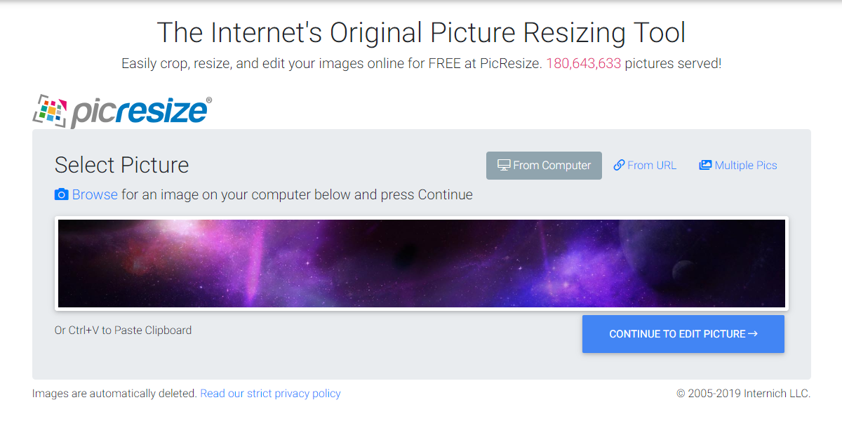 giảm kích thước ảnh bằng PicResize