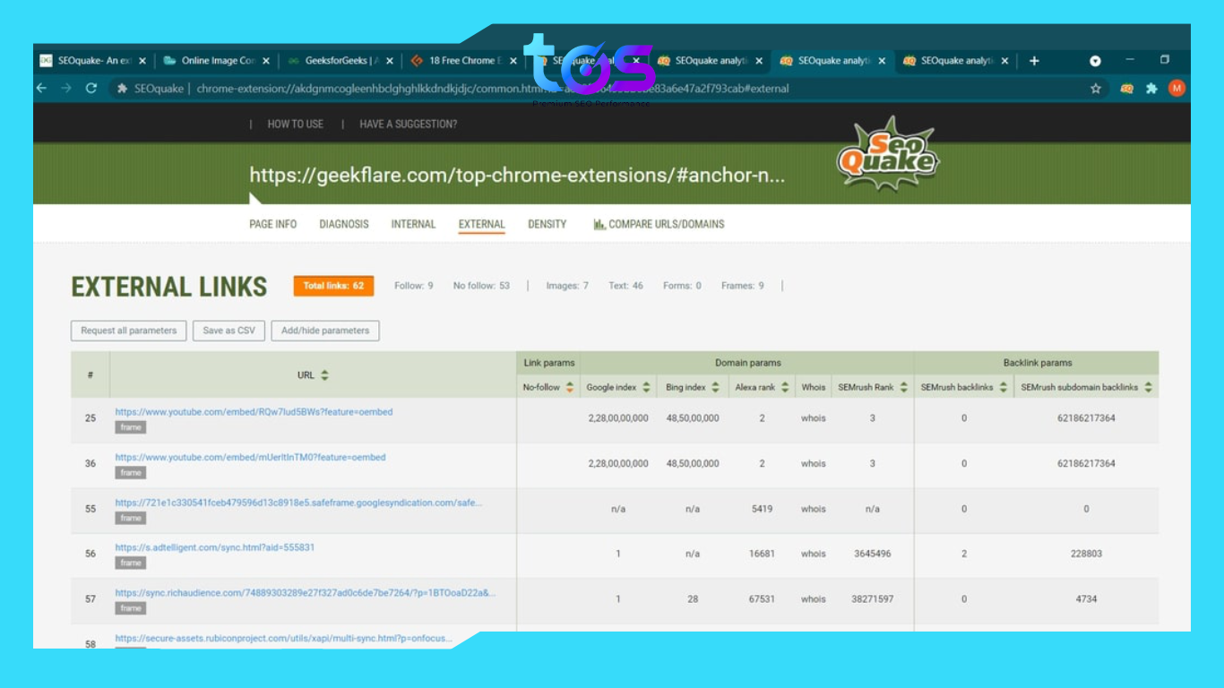 phần mềm seo web free seo quake