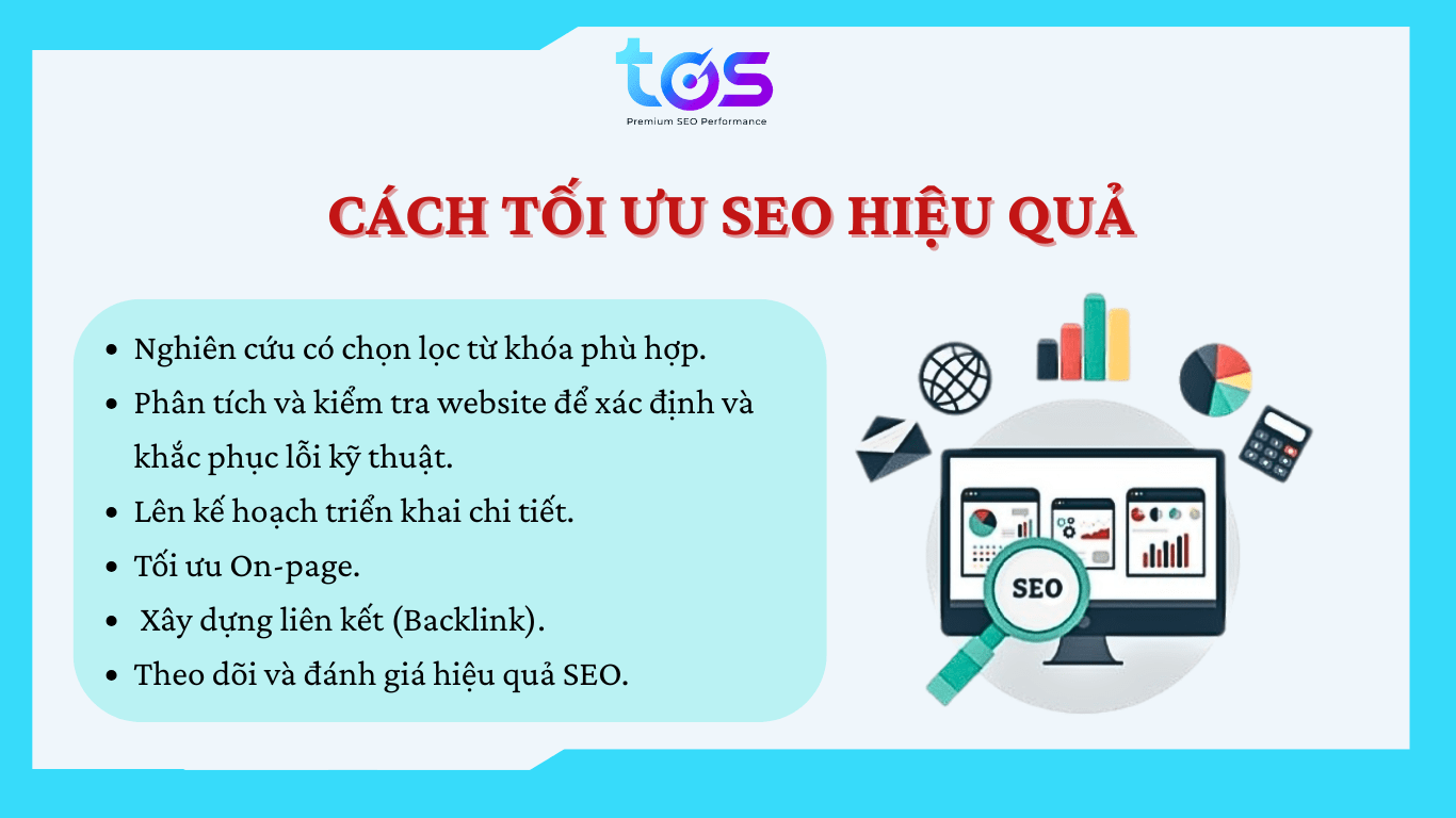 Các bước tối ưu SEO hiệu quả