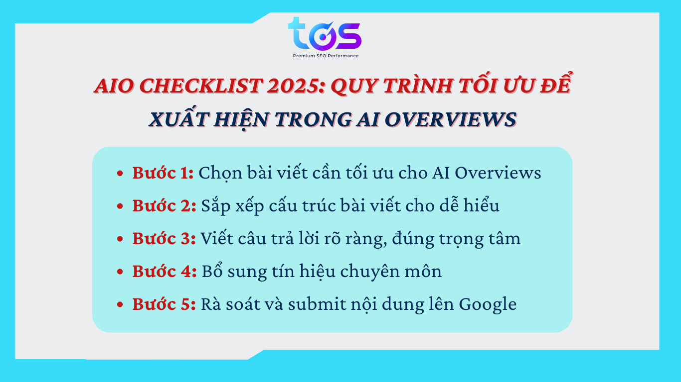 AIO checklist 2025