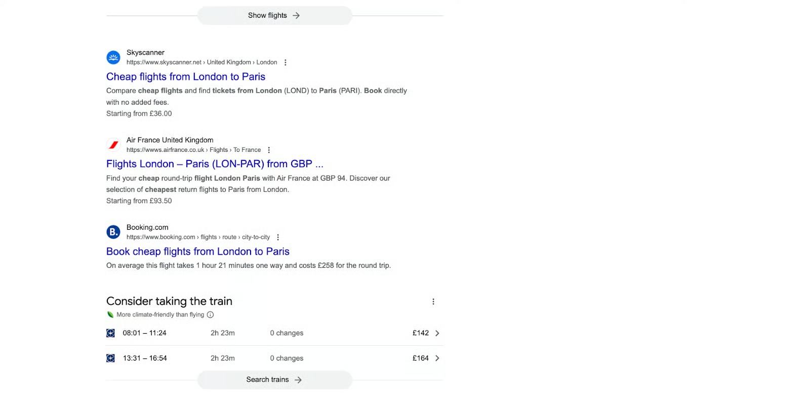 chatgpt search vs google search