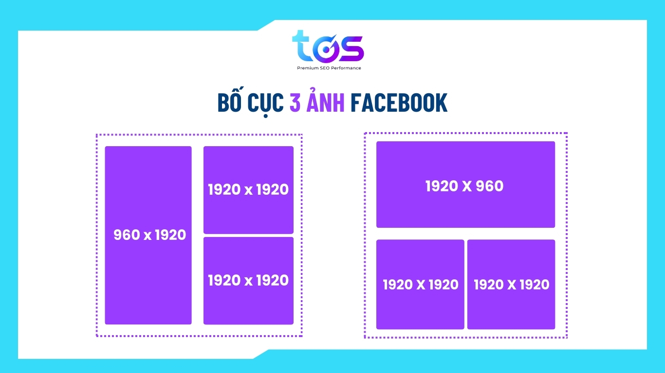 Bố cục 3 ảnh Facebook