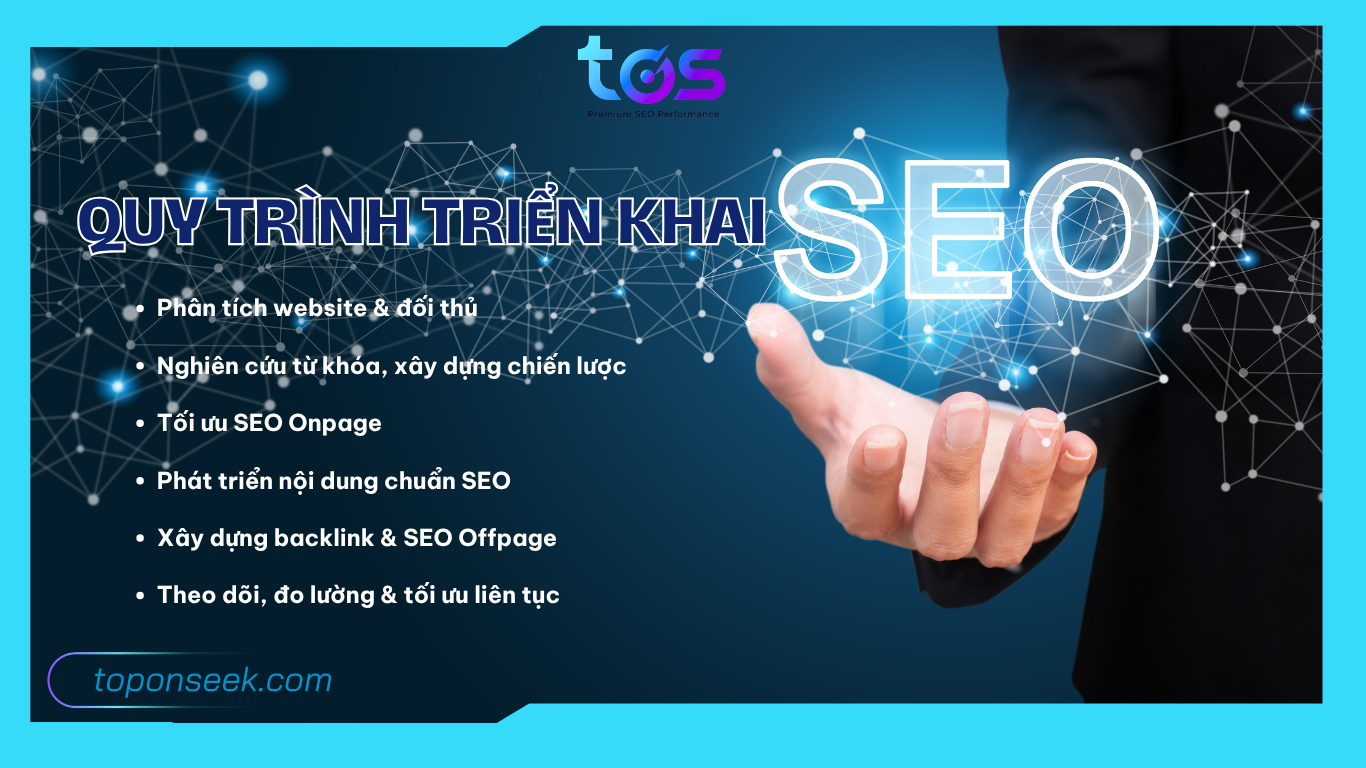 quy trình triển khai dịch vụ seo top 3