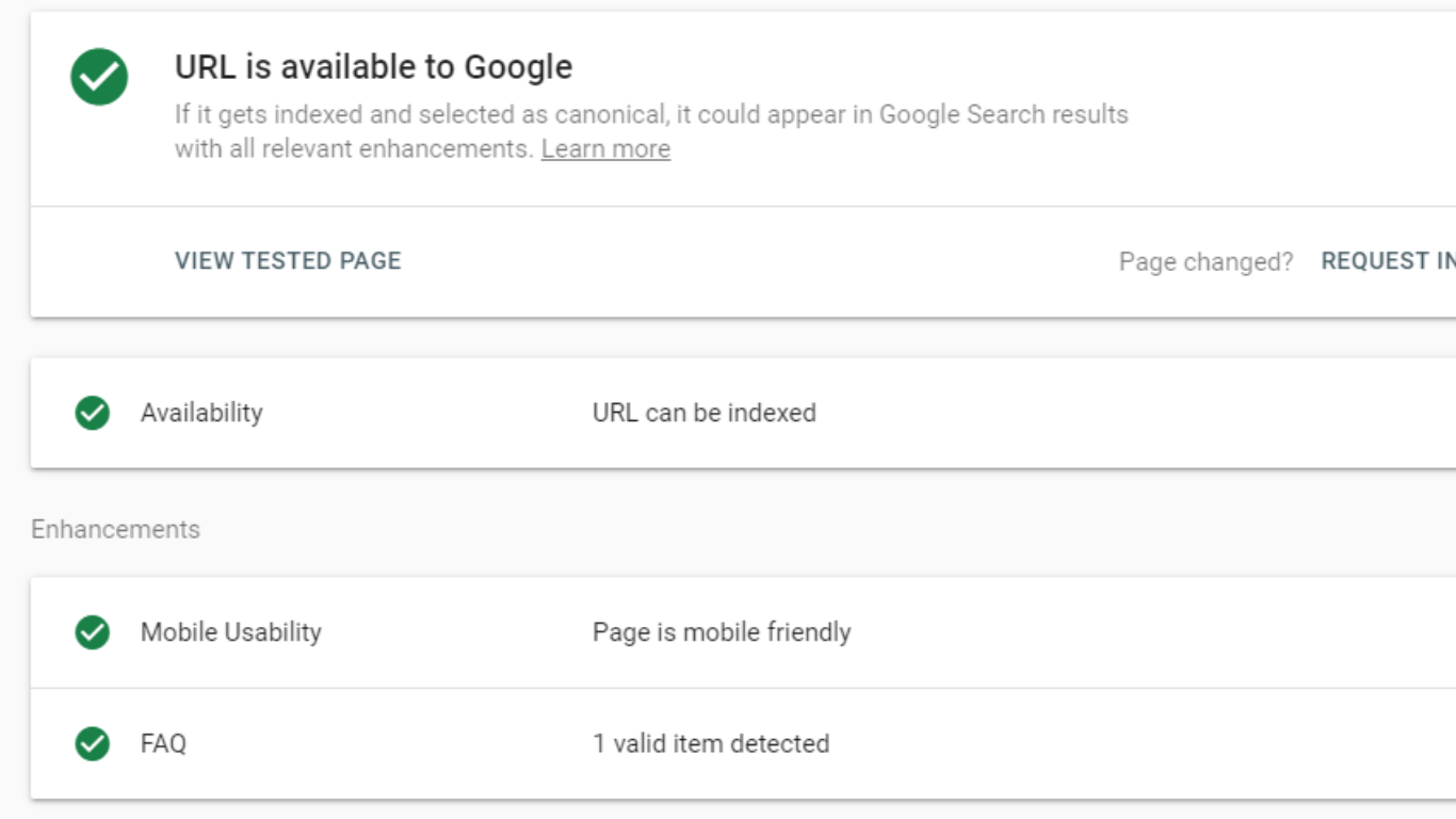 Kiểm tra qua Google Search Console