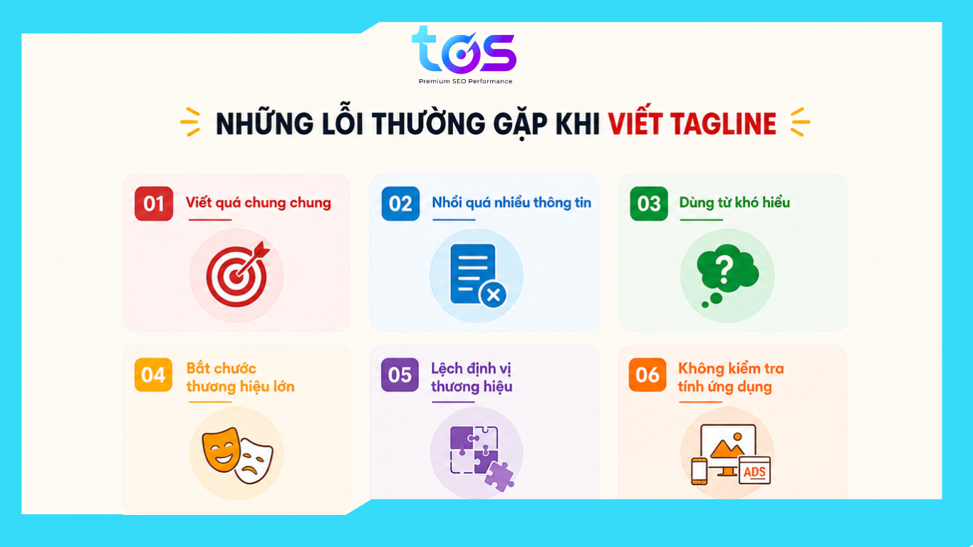 Những lỗi thường gặp khi viết tagline 