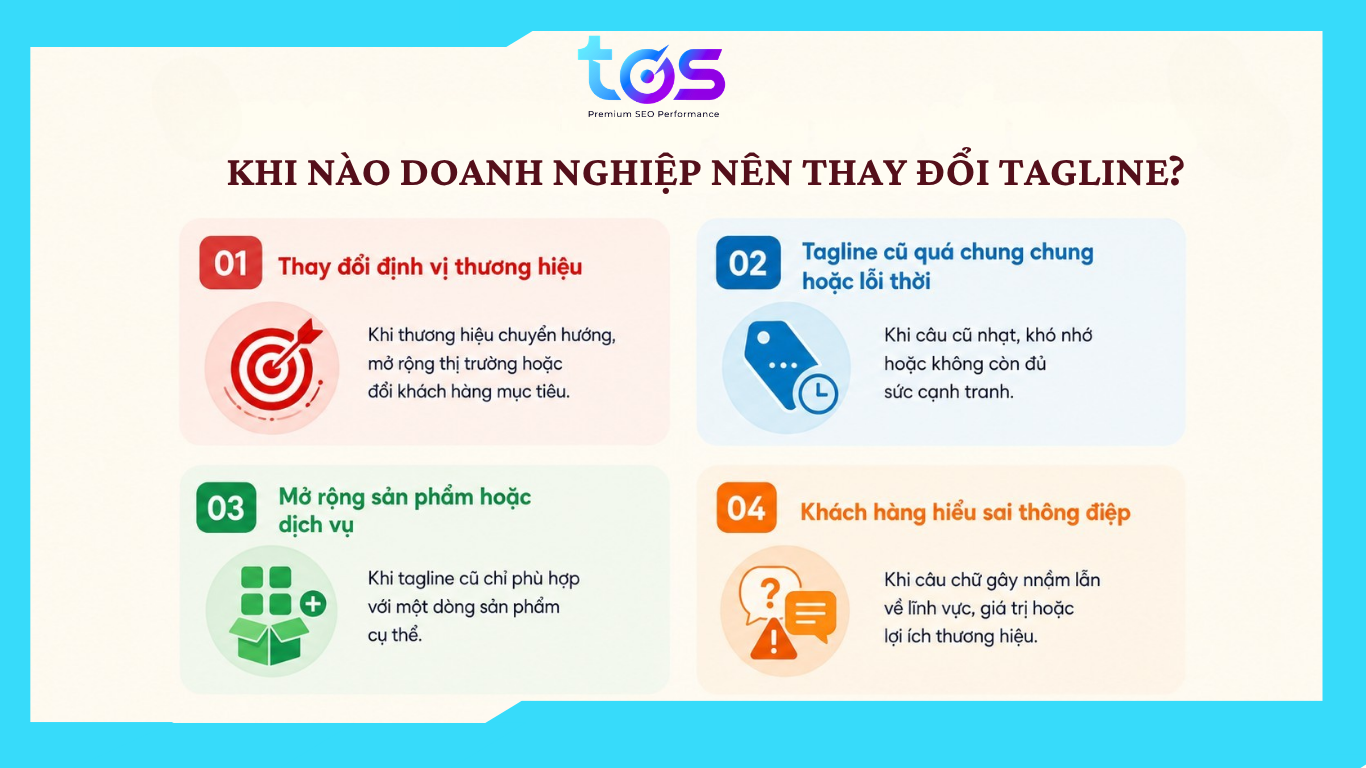 Doanh nghiệp không nên thay đổi tagline quá thường xuyên 