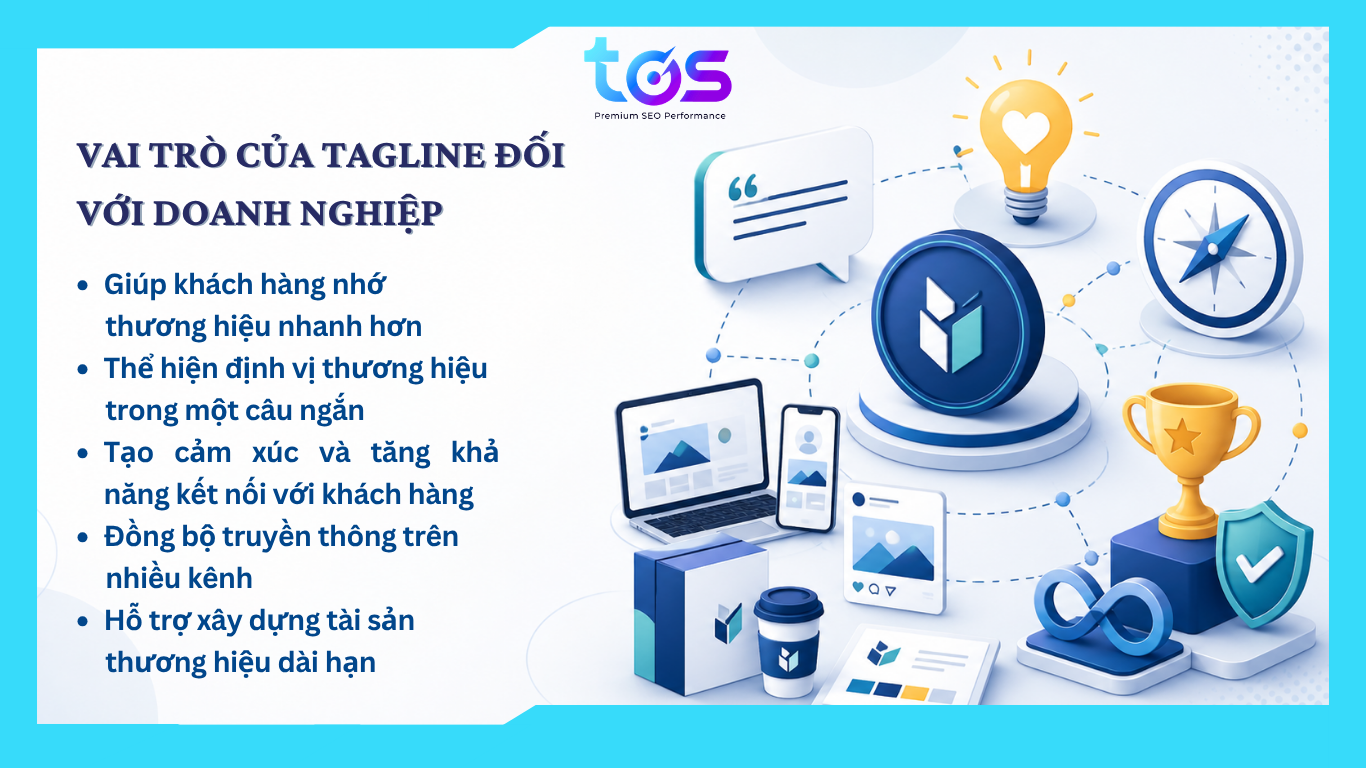 Vai trò của tagline đối với doanh nghiệp 