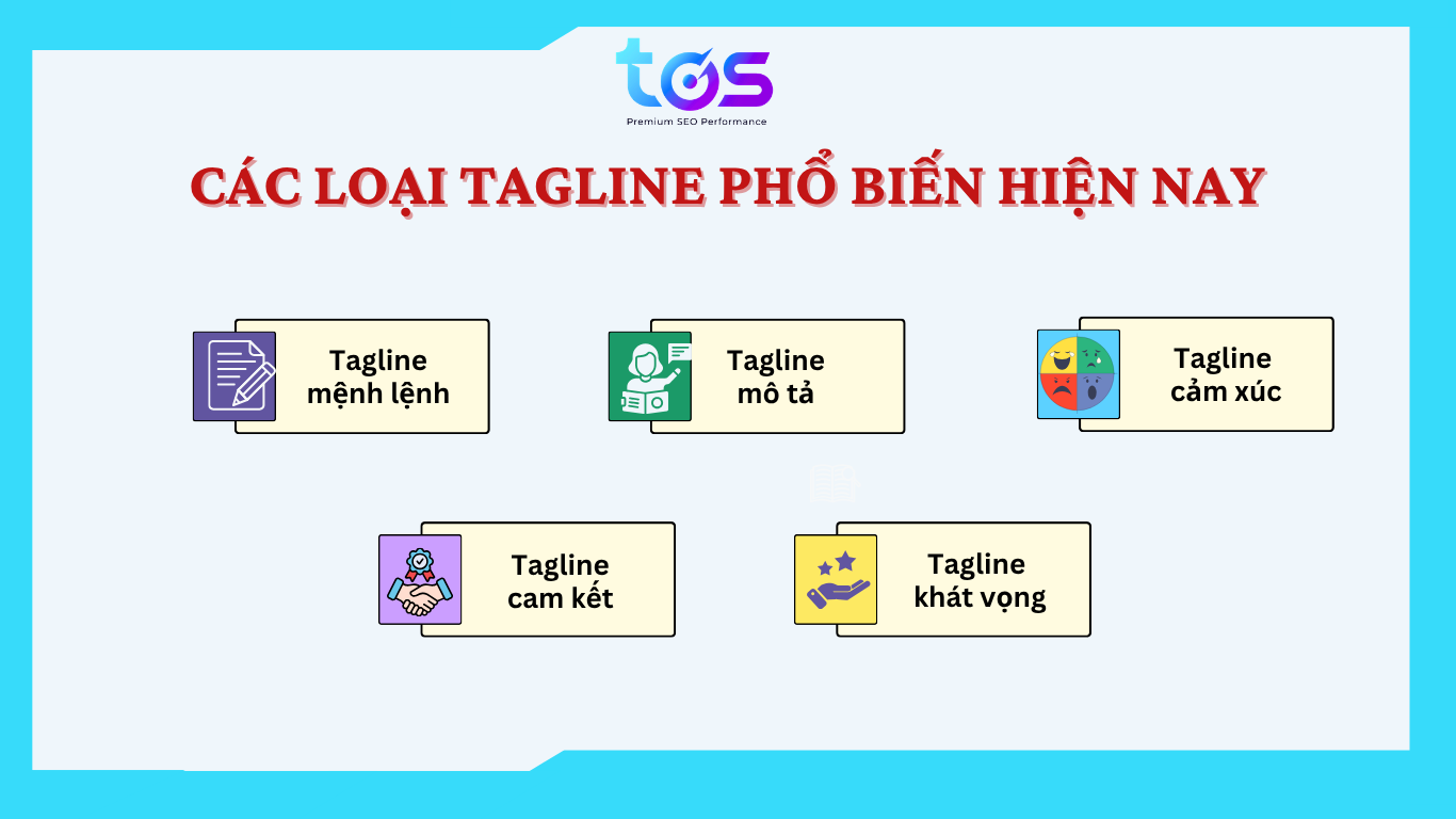 Các loại tagline phổ biến hiện nay