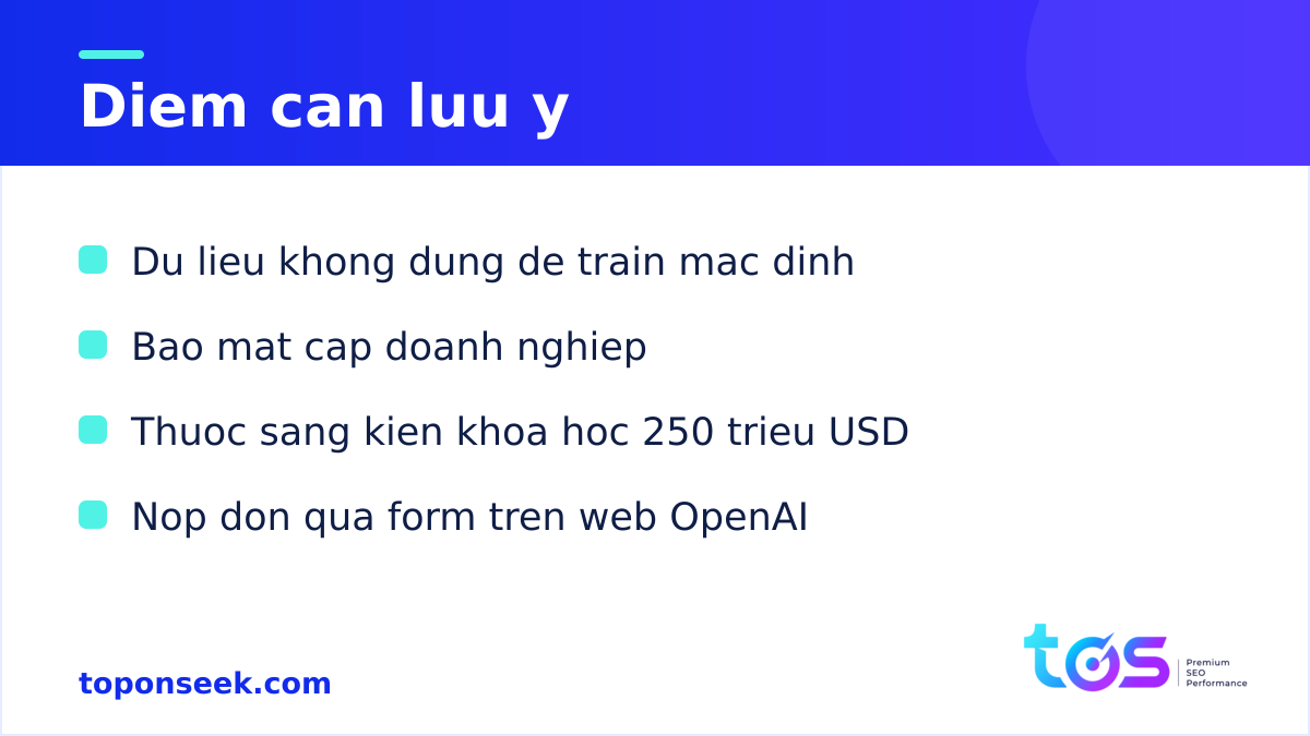 Điểm cần lưu ý về ChatGPT for Academic Researchers