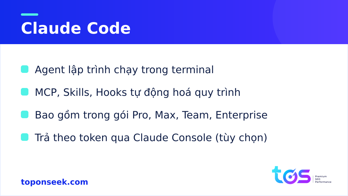 Claude Code là gì - tính năng chính