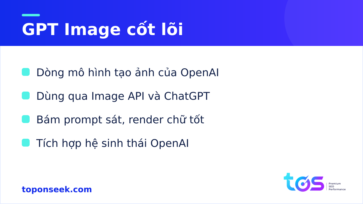 GPT Image - GPT Image cốt lõi