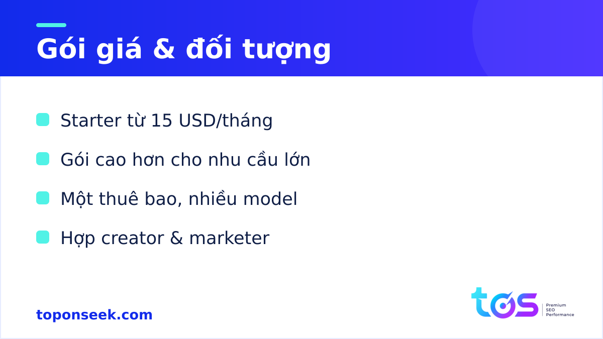 Higgsfield - Gói giá & đối tượng