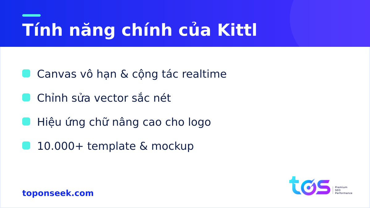 Kittl - Tính năng chính của Kittl
