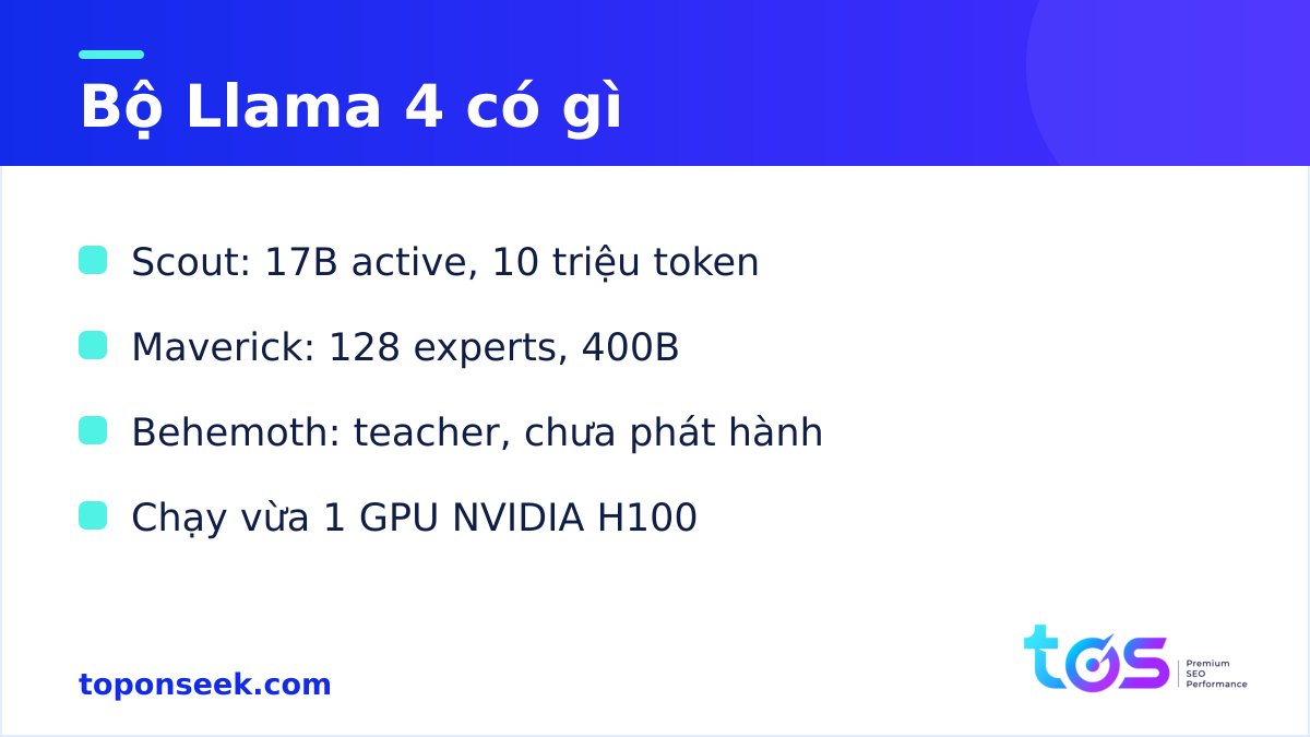 Llama - Bộ Llama 4 có gì