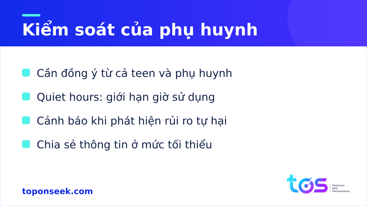 Kiểm soát của phụ huynh trong ChatGPT for Teens