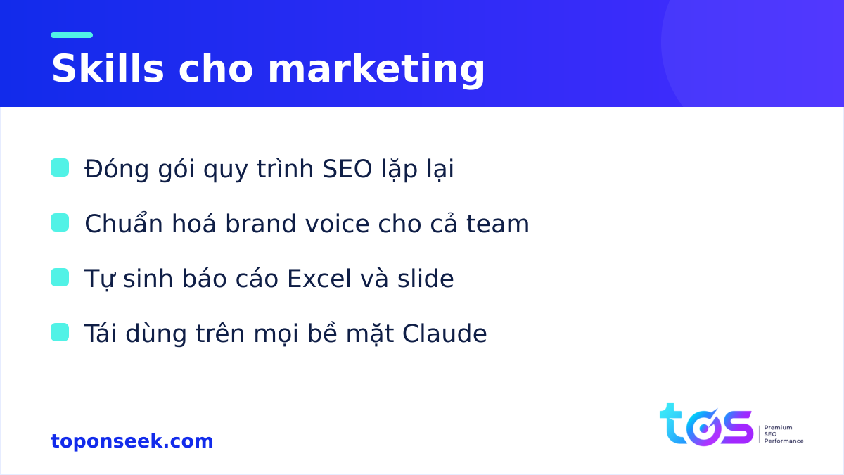 Ứng dụng Agent Skills cho marketing và SEO