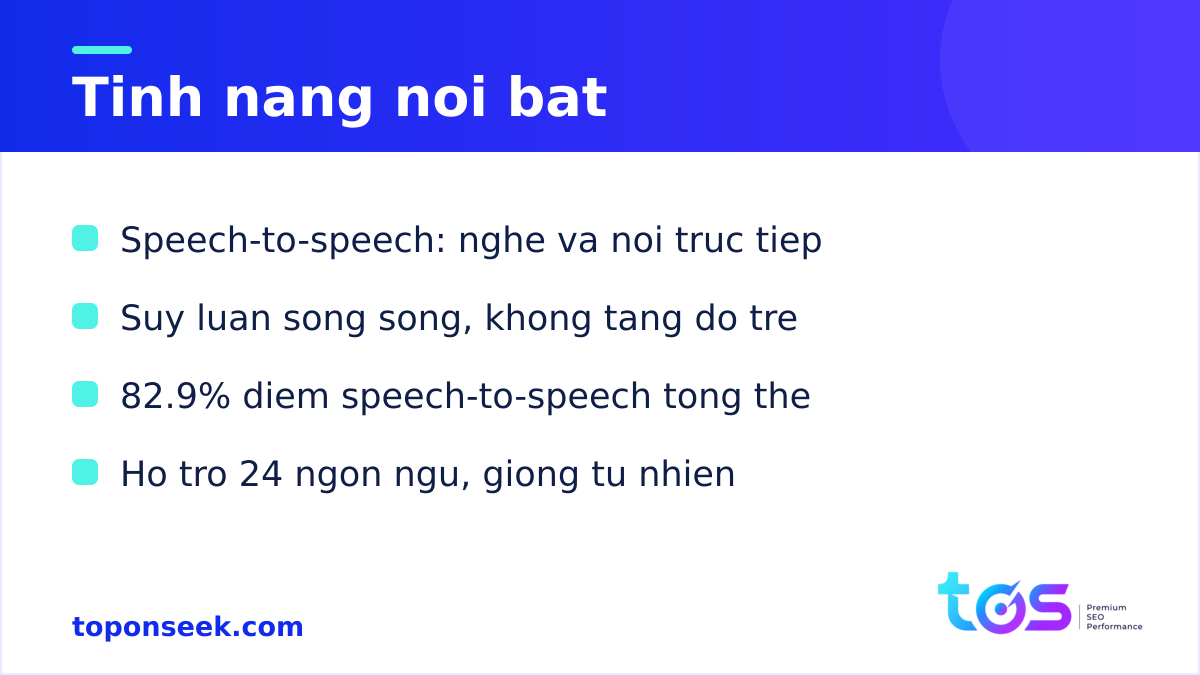 Tính năng nổi bật của Grok Voice Think Fast 2.0