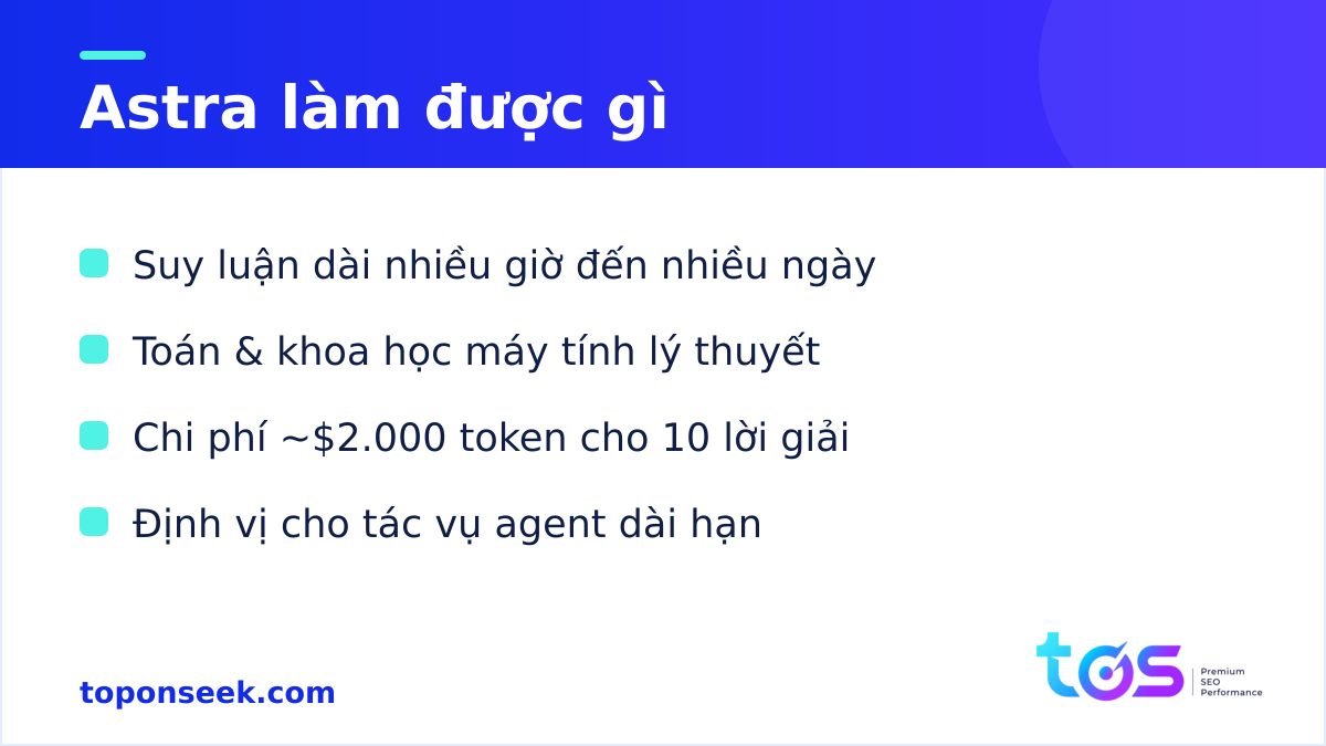 OpenAI Astra làm được gì - năng lực suy luận dài hạn