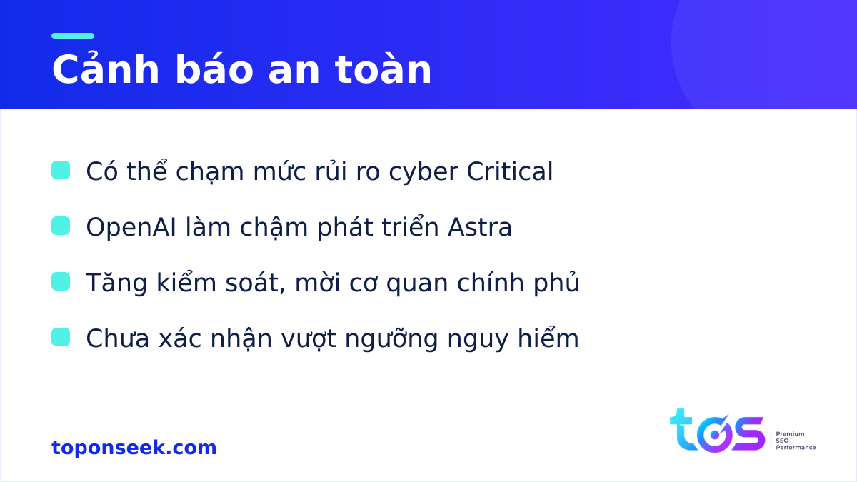 OpenAI Astra và cảnh báo rủi ro an ninh mạng mức Critical
