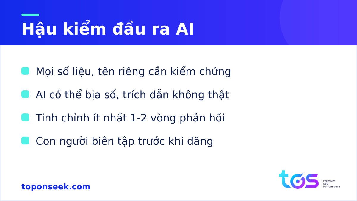 Hậu kiểm đầu ra prompt ChatGPT