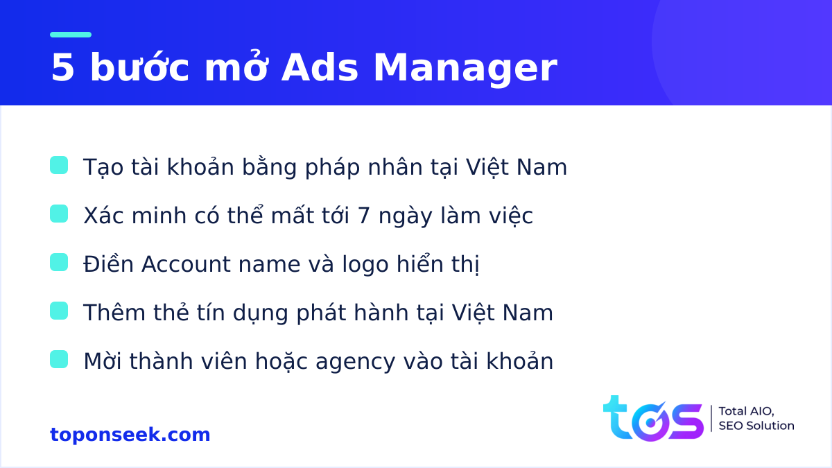 Cách chạy quảng cáo ChatGPT: 5 bước mở tài khoản Ads Manager