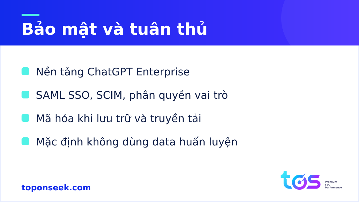 Bảo mật và tuân thủ của ChatGPT for Financial Services