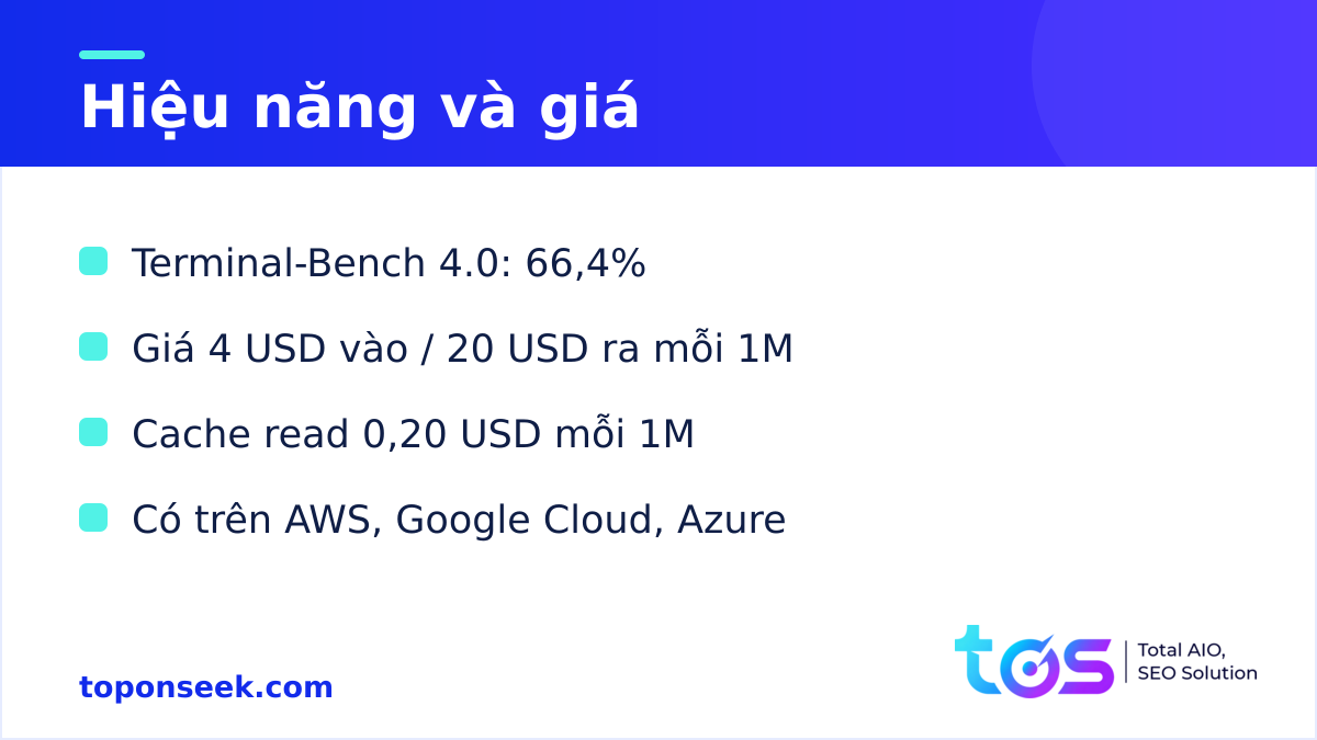 Hiệu năng và giá của Claude Opus 5.5