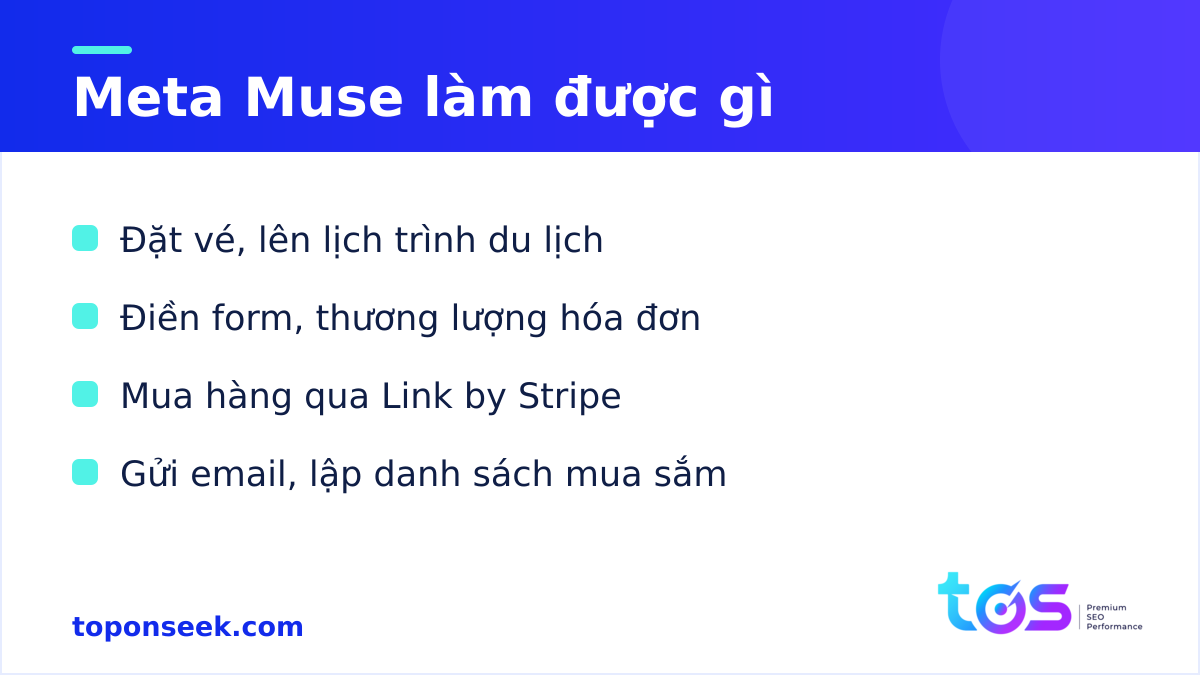 Tính năng Meta Muse - trợ lý AI cá nhân làm được gì
