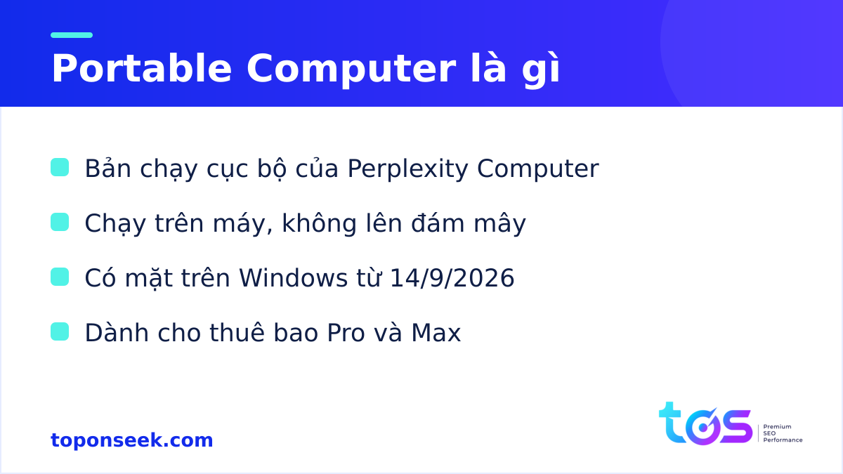 Perplexity Portable Computer là gì — bản chạy cục bộ