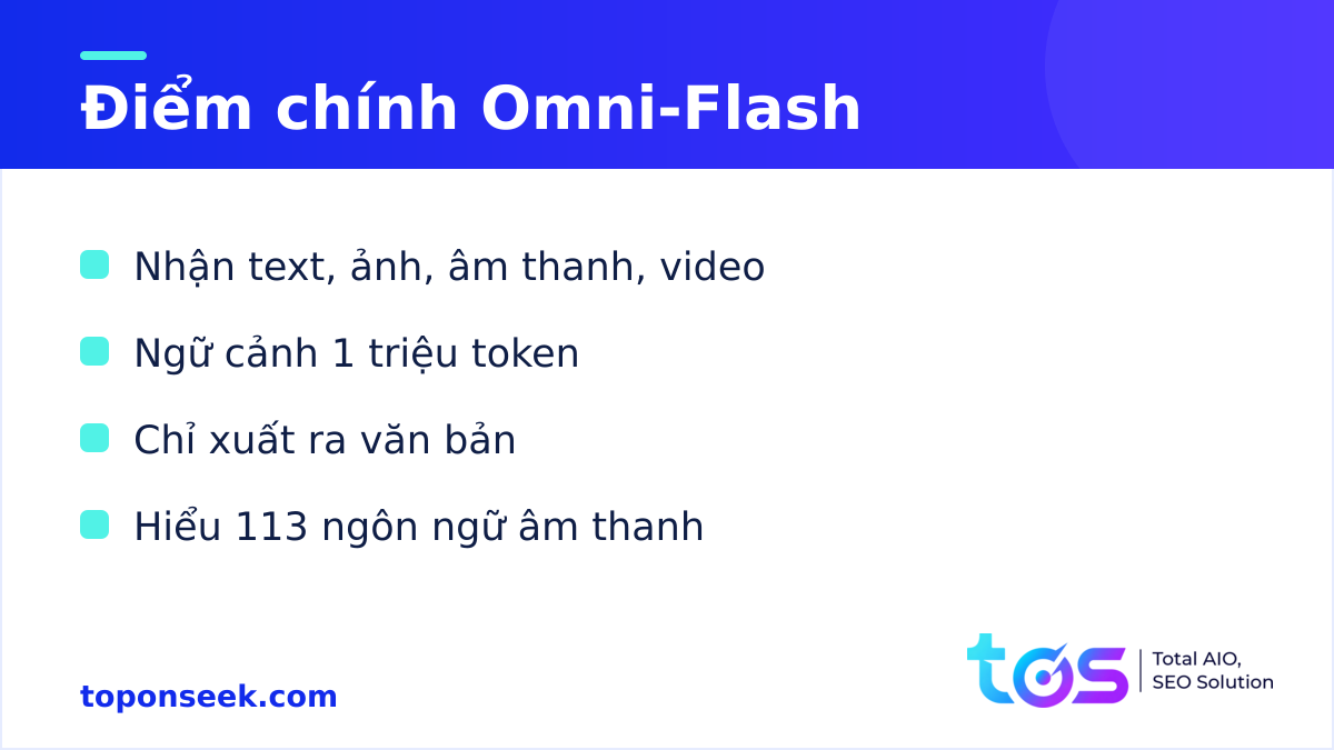 Điểm chính của Qwen3.8-Omni-Flash