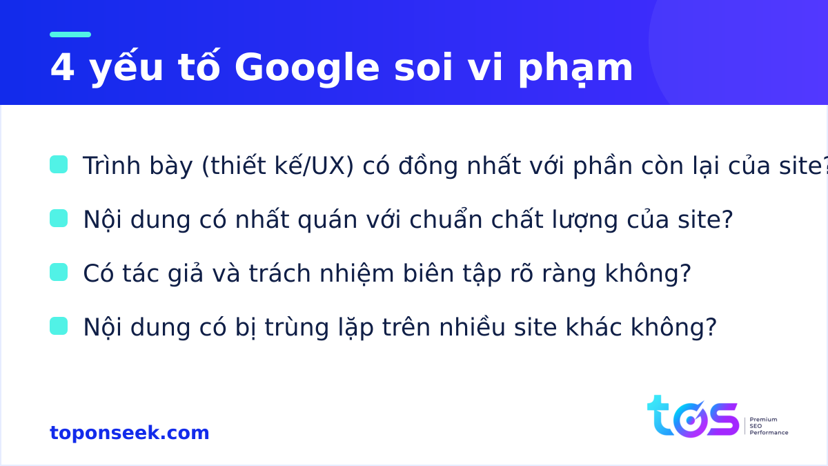 4 yếu tố Google dùng để nhận diện site reputation abuse