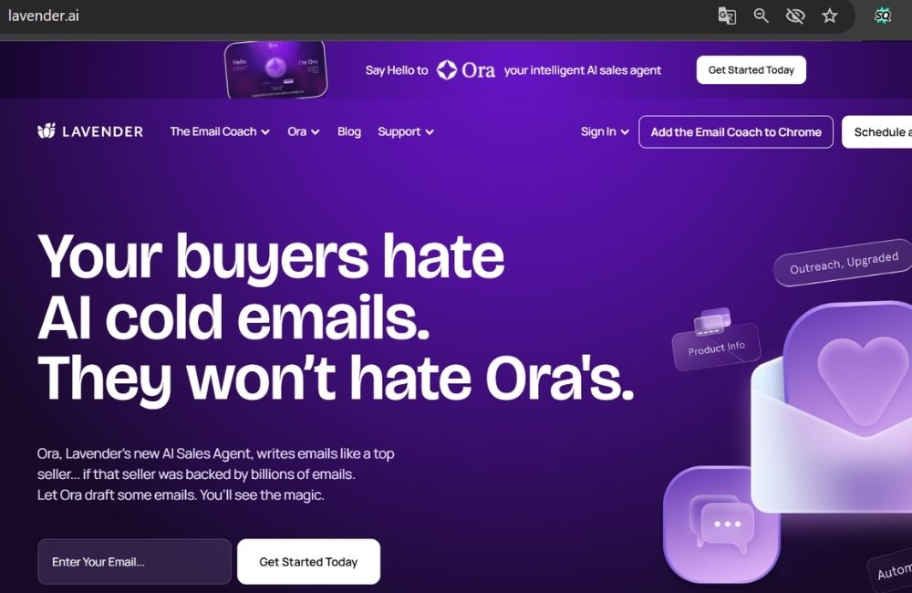 Công cụ AI hỗ trợ viết email - Lavender